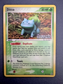 Pokemon TCG Ditto Bulbasaur 36/113 Delta Species Reverse Holo Stamped - Image 1