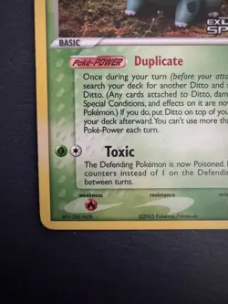 Pokemon TCG Ditto Bulbasaur 36/113 Delta Species Reverse Holo Stamped - Image 3