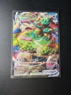 Pokemon Snorlax VMAX 142/202 Sword & Shield Ultra Rare Full Art Holo 340 HP - Image 1