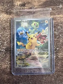 Pikachu Pokemon Center Exclusive Stamped Scarlet & Violet Promo SVP 027 SEALED - Image 1