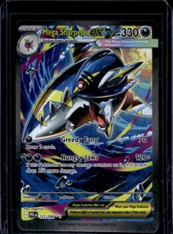 2025 Pokemon PFL Mega Sharpedo ex Special Illustration Rare #127/094 - Image 1