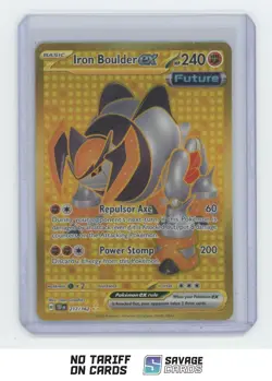 2024 Pokemon Scarlet & Violet - Temporal Forces Iron Boulder ex #217/162 - Image 1
