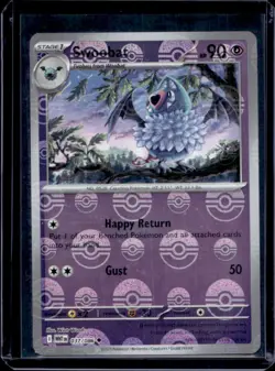 2025 Pokemon White Flare Swoobat Reverse Holo Poke Ball Uncommon #037/086 - Image 1