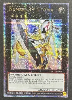 YUGIOH Number 39: Utopia TN23-EN013 Quarter Century Secret Rare Lim Ed NM/Mint - Image 1