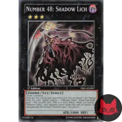 Yugioh Number 48: Shadow Lich PRIO-EN097 Common 1st Edition NM - Image 1
