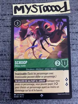 Carte Lorcana Disney TCG Scroop 82/204 Super Rare Chapitre 5 FR - Image 1