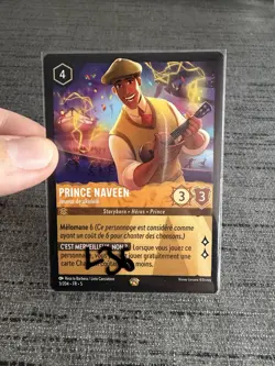 Carte Lorcana Disney TCG Prince Naveen 3/204 Legendaire Chapitre 5 Francais Exc - Image 5