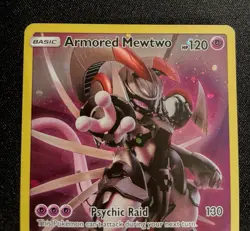 Pokemon Card - SM228 Armored Mewtwo Sun & Moon Black Star Promo Cosmos Holo - Image 2
