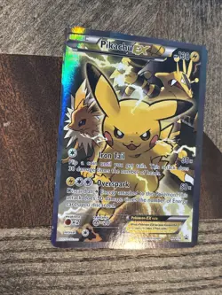 Pokemon TCG Pikachu EX XY124 Black Star Promo Card 2016 See Pics - Image 3