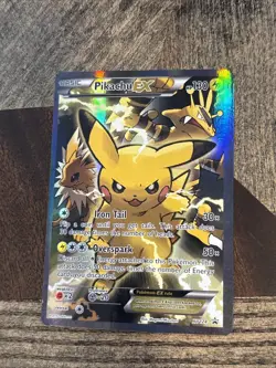 Pokemon TCG Pikachu EX XY124 Black Star Promo Card 2016 See Pics - Image 5