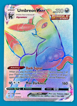 Umbreon VMAX (Secret) 214/203 SWSH07: Evolving Skies Holo - Pokemon Card - Image 1