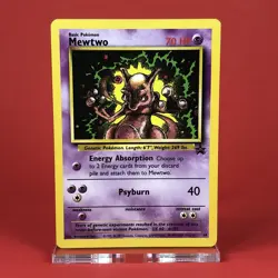 2000 | Pokemon TCG (MEWTWO 14 LP | BLACK STAR PROMO) Card CCG Nintendo Rare - Image 1