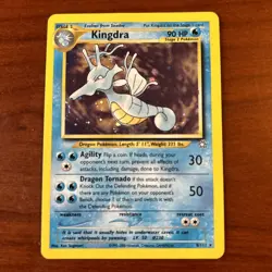 Pokemon TCG Neo Genesis Holo Rare 8/111 Kingdra Vintage WOTC Collectors Card - Image 1