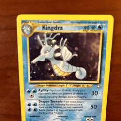 Pokemon TCG Neo Genesis Holo Rare 8/111 Kingdra Vintage WOTC Collectors Card - Image 2