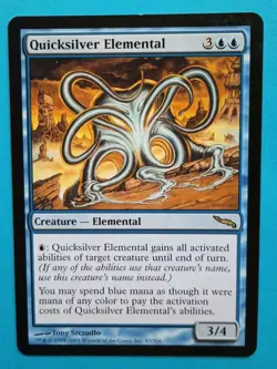Magic the Gathering MTG Mirrodin QUICKSILVER ELEMENTAL Rare LP/EX 2003 NICE!! - Image 1
