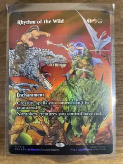 Rhythm of the Wild (Borderless) *FOIL* Teenage Mutant Ninja Turtles NM MTG - Image 1