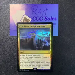 MTG - Foil - Crucible of the Spirit Dragon - Fate Reforged - Near Mint - Image 1