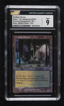 Godless Shrine Retro Frame Foil Magic: Ravnica Remastered RVR CGC 9 Mint - Image 1