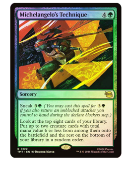 Michelangelo's Technique - Foil Teenage Mutant Ninja Turtles MTG - Image 1