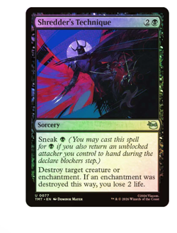 Shredder's Technique - Foil Teenage Mutant Ninja Turtles MTG - Image 1
