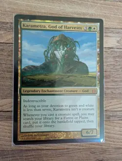 3 MTG Magic the Gathering Karametra God of Harvests #148 NM English 2014 - Image 3