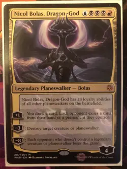 Nicol Bolas, Dragon-God - War of the Spark - MTG - NM - Image 1