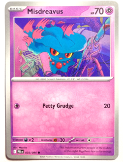 Pokemon Misdreavus + FREE extra Rare card! - Image 1