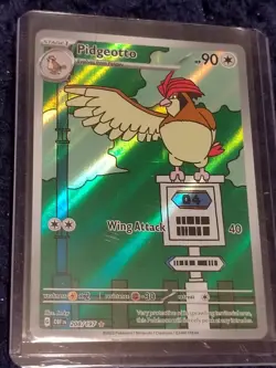 Pokemon TCG Pidgeotto 208/197 Sv03: Obsidian Flames Holo Card NM/M Condition - Image 1