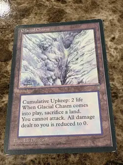 GLACIAL CHASM Magic the Gathering MTG Ice Age HP - A - Image 1