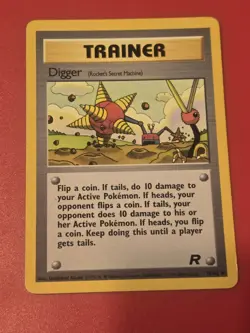 DIGGER ROCKET'S SECRET MACHINE 75/82 TEAM ROCKET POKEMON TCG LP - Image 1
