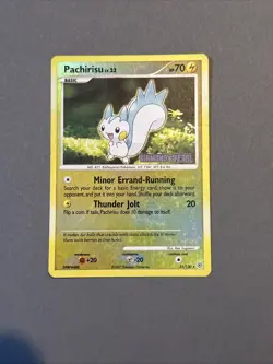 Pokemon TCG Pachirisu Reverse Holo 35/130 Diamond & Pearl 2007-Moderately Played - Image 1