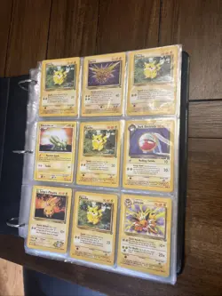 Massive Pokemon Tcg Wizards Binder Lot Vintage Wotc Fossil Set Gym Hero Rare Wow - Image 1