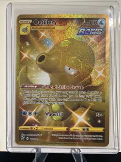 Pokemon TCG Octillery Sword & Shield - Battle Styles 178/163 Holo Secret Rare - Image 1