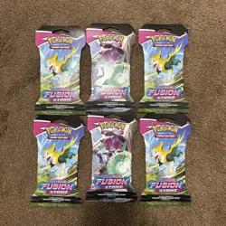 Pokemon Fusion Strike 6 sleeved booster packs - Image 1