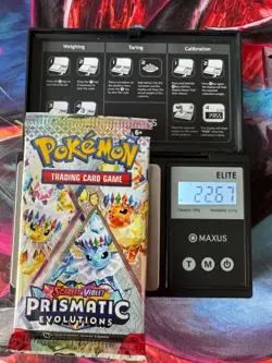 VERY HEAVY! GOD PACKUUU 22.67g Prismatic Evolutions Pokemon TCG Booster (SEALED) - Image 1