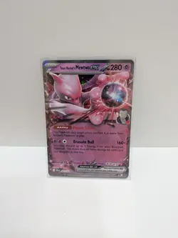 Pokemon Destined Rivals NM English Team Rocket's Mewtwo ex - Image 1