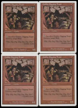 Goblin Digging Team x4 #186 7th Edition Magic: The Gathering MTG Mint Common - Image 1