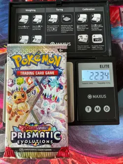 VERY HEAVY! 22.34g Prismatic Evolutions Pokemon TCG Booster (SEALED) - Image 1