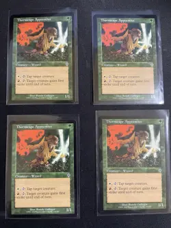 MtG X4 Thornscape Apprentice Invasion Magic the Gathering (Wizard) - Image 1