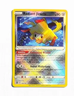 Radiant Jirachi ~ Pokemon Silver Tempest ~ Radiant Rare Holo 120/195 - Image 1