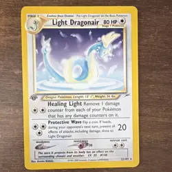 Pokemon Light Dragonair Neo Destiny 22/105 1st Edition Rare 80 HP Regular 2000 - Image 1