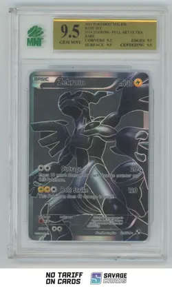 2011 Pokemon Black & White Zekrom MNT 9.5 #114/114 FA Ultra Rare - Image 1