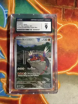 2023 Pokemon Black Star Promos Koraidon Elite Trainer Box CGC 9 - Image 1