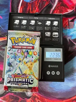 VERY HEAVY!22.36g Prismatic Evolutions Pokemon TCG Booster (SEALED) - Image 1