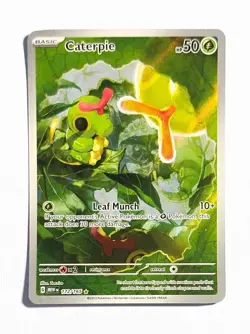 Caterpie ~ Pokemon Scarlet Violet 151 ~ Full Art Holo Illustration Rare 172/165 - Image 1