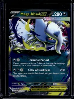 2025 Pokemon Mega Evolution Absol ex Double Rare #086/132 - Image 1