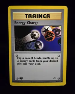 Pokemon TCG - ENERGY CHARGE #85 - 1ST EDITION - RARE - NEO GENESIS 2000 - LP/NM - Image 1