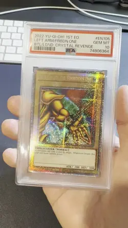 2022 YU-GI-OH! 1ST EDITION #EN105 LEFT ARM OF THE FORBIDDEN ONE PSA 10 - Image 2