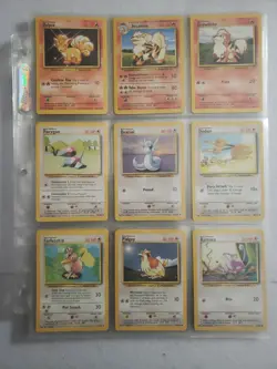 1999 Pokemon Base Set Card Lot 45 Cards Vintage As Pictured LP - Image 1
