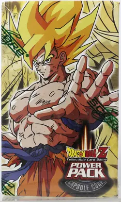 DragonBall Z Capsule Power Pack II Goku Art 2002 Factory Sealed Score Cards NOS - Image 1